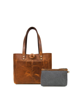 Aaron Leather Goods Taranto Hard Wax Buffalo Leather Weekender Bag