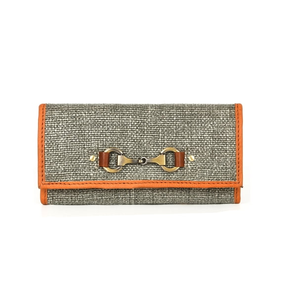 Aaron Leather Goods Women's Wallet, Seaweed