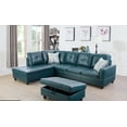 thumbnail image 1 of Aaron Left Hand Sectional Sofa Set with ottoman, 1 of 1