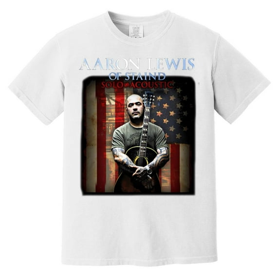 Aaron Lewis Country Rock Music Fan Tour Graphic Souvenir Comfort Color T-Shirt