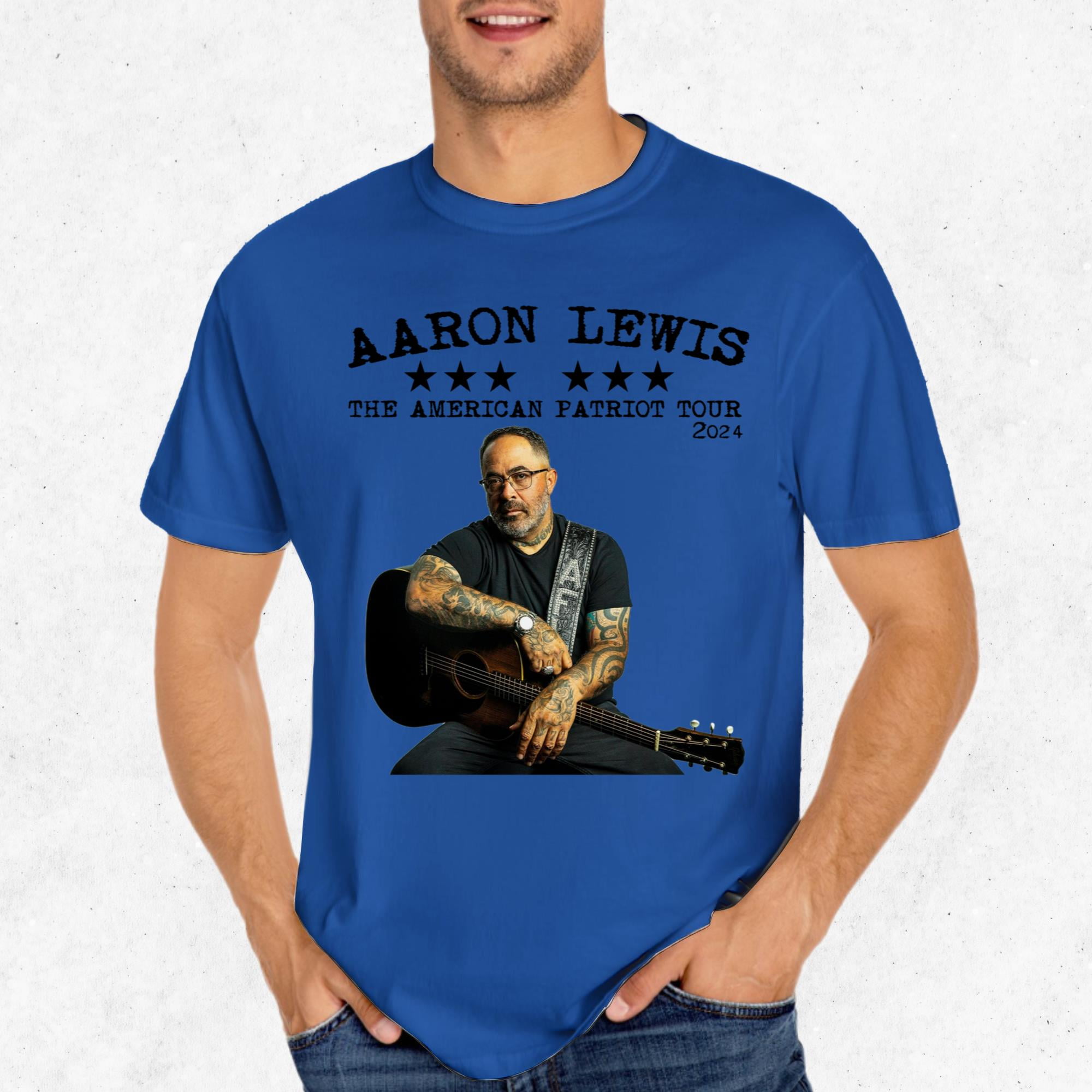 Aaron Lewis The American Patriot Tour 2024 T-Shirt – Country Rock …