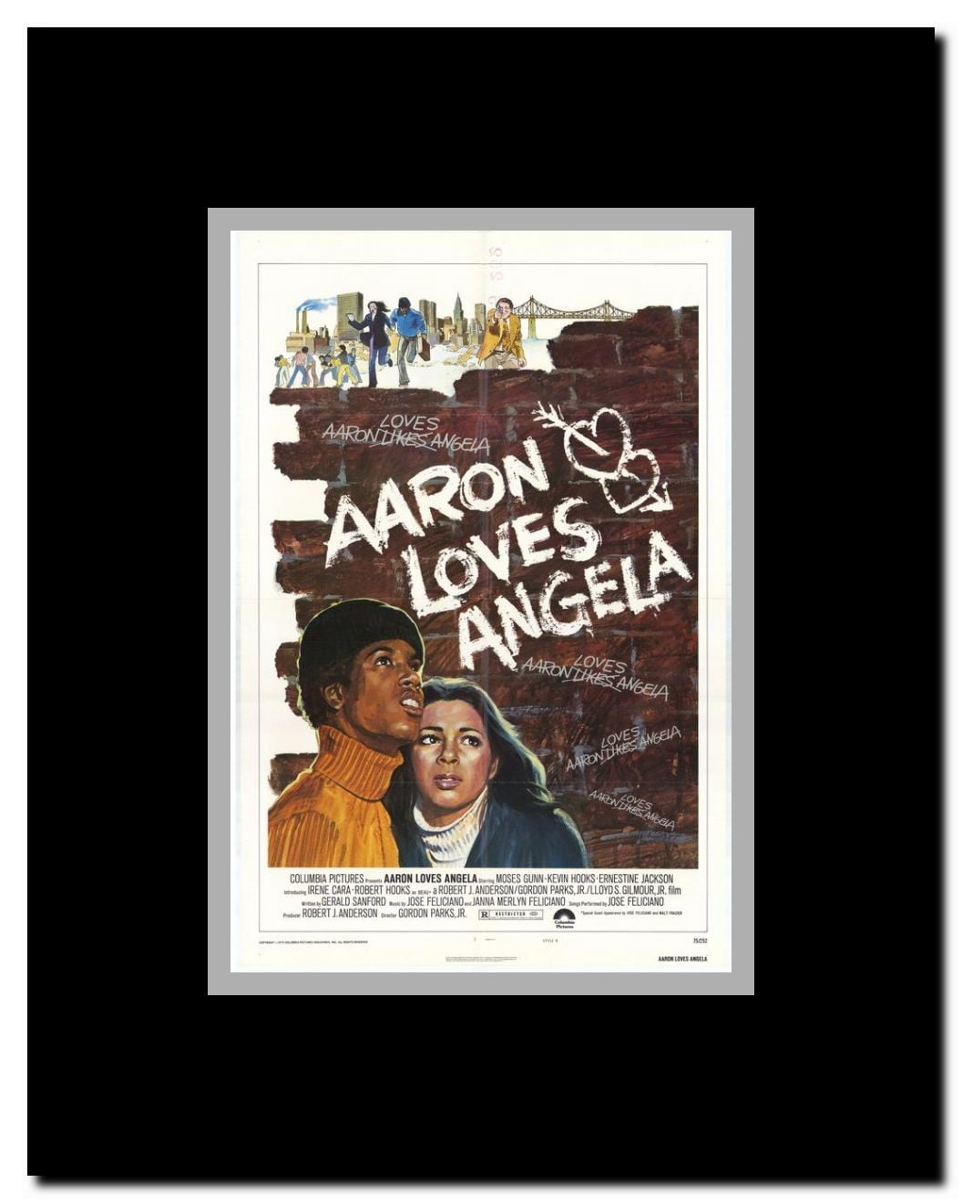 Aaron Loves Angela Framed Movie Poster