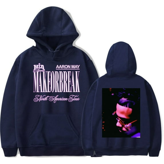 Aaron May MAKEORBREAK North American Tour Hoodie 2024 Concert Merch Unisex Casual Long Sleeve Sweatshirt