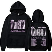 JYXLWDH Aaron May MAKEORBREAK North American Tour Hoodie Merch Casual Hooded Sweatshirt Unisex Clothing