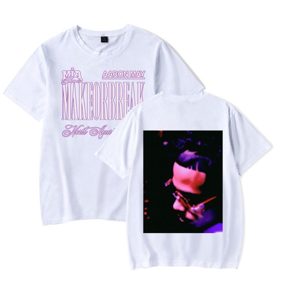 Aaron May MAKEORBREAK North American Tour T-Shirt 2024 Concert Women Men Fashion Short Sleeve
