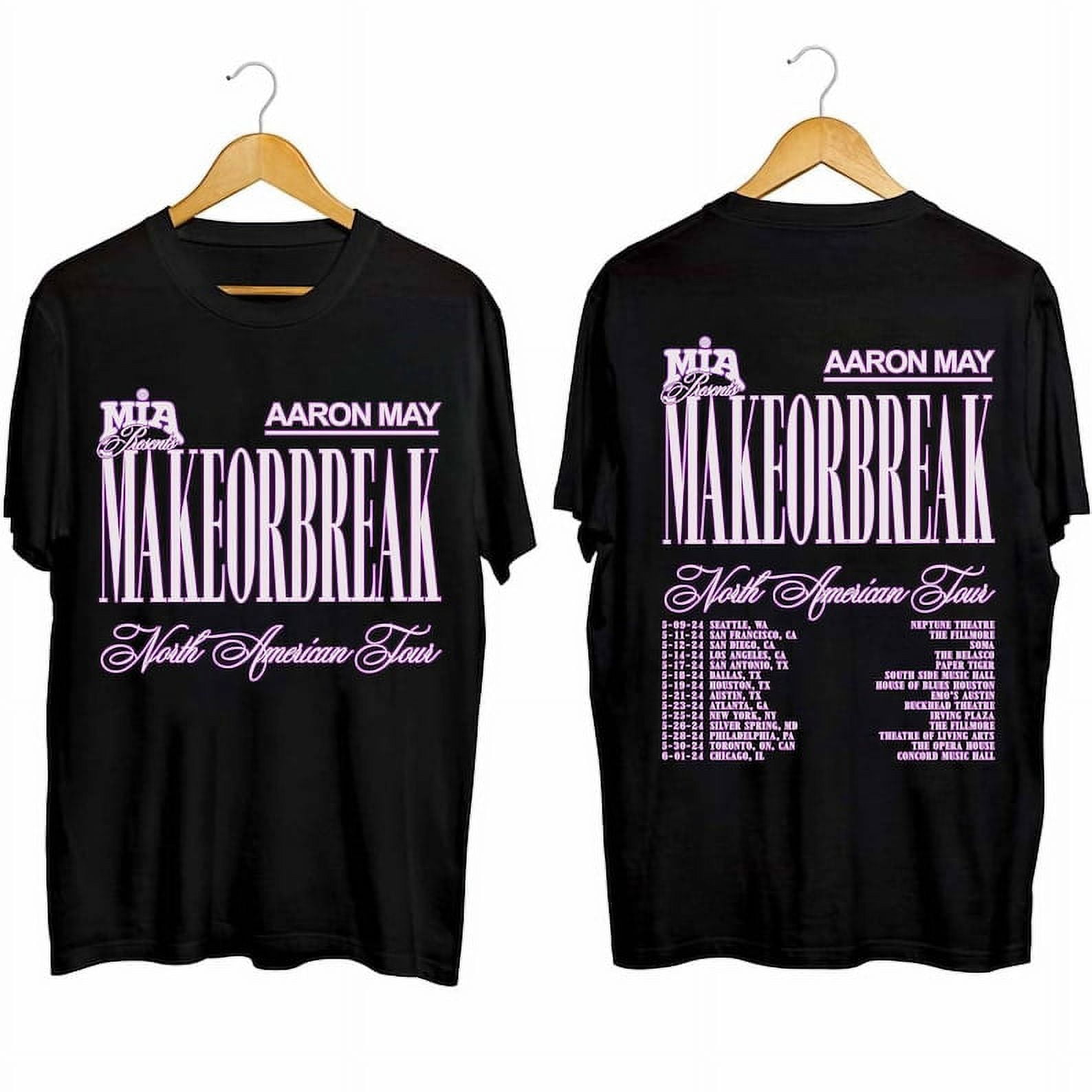 Aaron May Makeorbreak 2024 Tour Shirt, Aaron May Fan Shirt, Aaron May