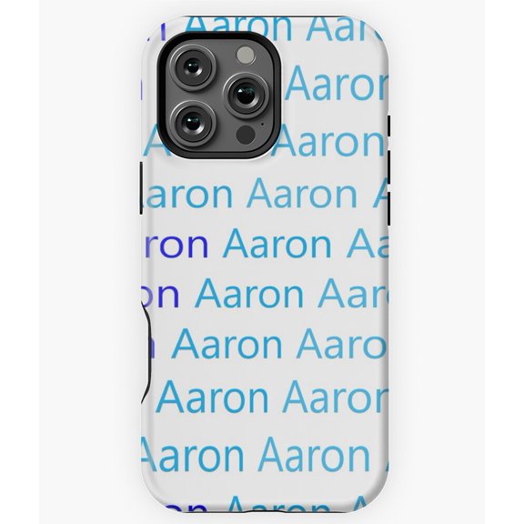 Aaron Personalized Name Phone Case for iPhone 16 15 14 13 12 11 Pro Max