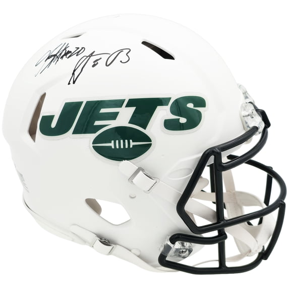 Aaron Rodgers & Breece Hall Autographed New York Jets Flat Matte White ...