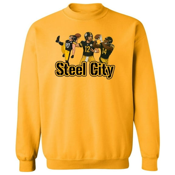 Aaron Rodgers DK Metcalf TJ Watt Steel City Crew Neck Sweatshirt