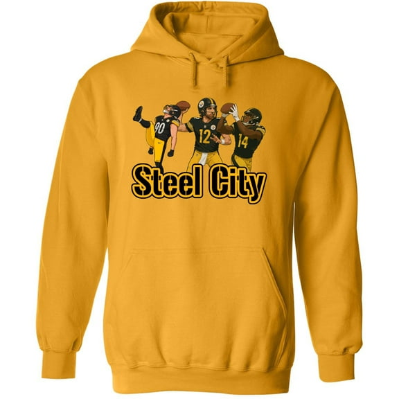 Aaron Rodgers DK Metcalf TJ Watt Steel City Hooded Sweatshirt Hoodie