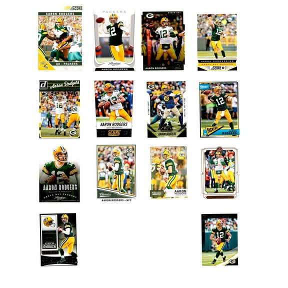 Aaron Rodgers Green Bay Packers Player Trading Cards Set