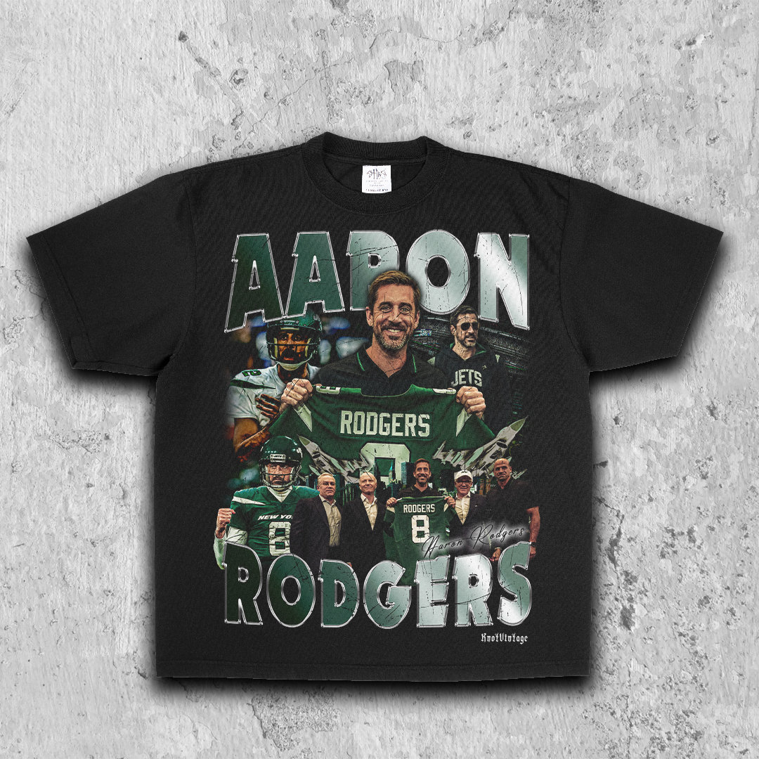 Aaron Rodgers Jets Tee the Hall of Famer QB KnotVintage T Shirt