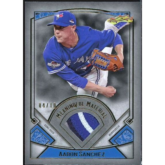 Aaron Sanchez 2017 Museum Collection Meaningful Materials Relics Gold #MRAS