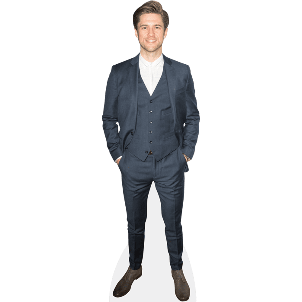 Aaron Tveit (Grey Suit) Lifesize Cardboard Cutout Standee - Walmart.com