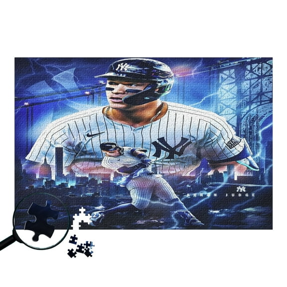 Aaron and Judge Wooden Photo Puzzle.300 Pieces