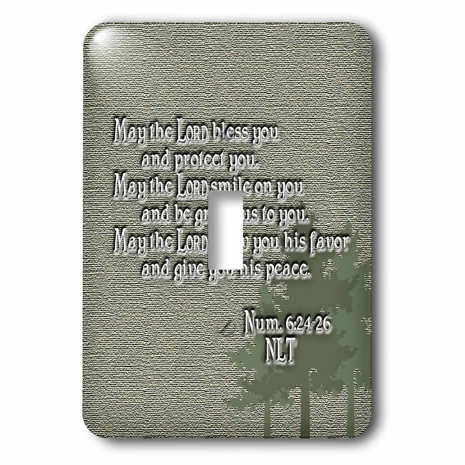 3dRose, Aaron’s Blessing Numbers 6 24 26 Bible verse, single toggle ...