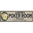 thumbnail image 1 of Aaron's Poker Room Gift 6x18 Metal Sign Game Decor 206180048002, 1 of 1