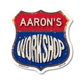 thumbnail image 1 of Aaron's Workshop 6 inch X 6 inch Shield Shaped Commercial Grade Plastic Sign Weather Resistant, UV Protected To last, Gift for Dads and Uncles Classic Americana Crafted in the USA, 1 of 6