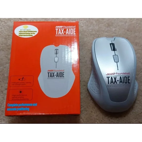 Aarp Foundation Tax-Aide Wireless Computer Mouse 2.4G, New