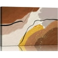 thumbnail image 1 of AatoeaX Abstract Wall Art for Living Room Boho Wall Decor Mid Century Modern Prints Pictures Abstract Geometric for Bedroom Orange Minimalist for Bathroom Home,16"x16",Black Frame, 1 of 5