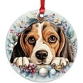 thumbnail image 1 of AatoeaX Beagle Christmas Ornament: Adorable Dog Design, Transparent Acrylic, Hanging Decor for Pet Lovers, Holiday Decor & Gifts, 1 of 7