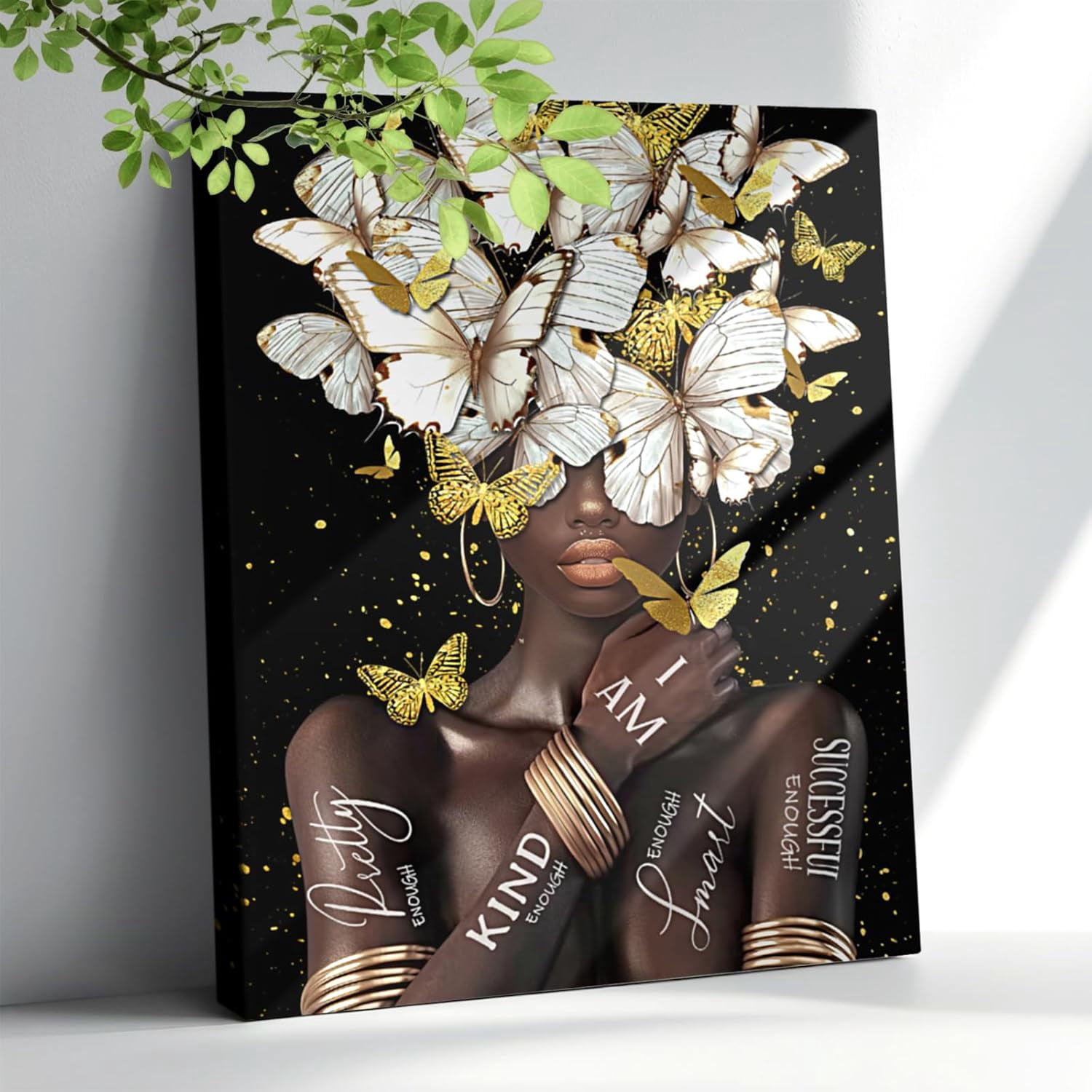 AatoeaX Black Wall Art African American Wall Art Abstract Black Girl aatoeax-black-wall-art-african-american-wall-art-abstract-black-girl