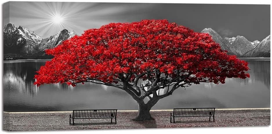 Tree Landscape Acoustic Panels Art Acoustic Panels – Modern Red Maple ...