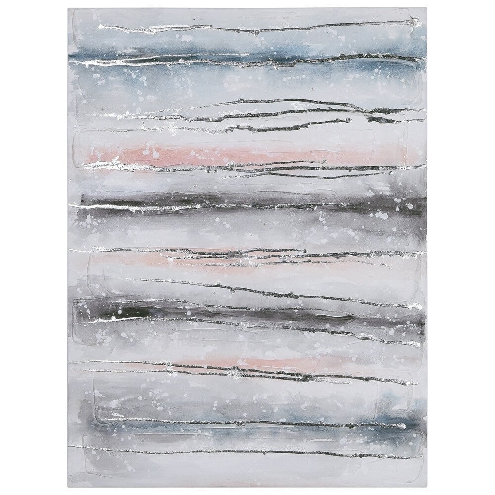 Photo inspiration: Gallery Detail: Aatoeax Blue Roads Textured Glitter Hand Painted Canvas Wall Art