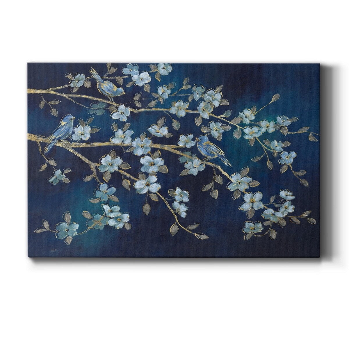 AatoeaX Bluebird Conference Premium Gallery Wrapped Canvas - Ready to ... - Screen Print Home Office Decor