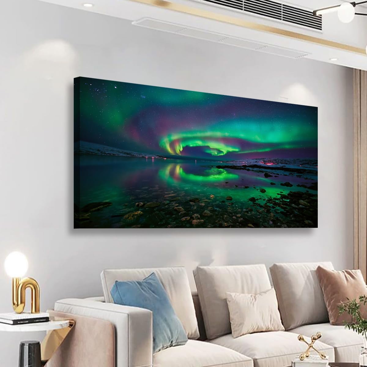 AatoeaX Canvas Wall Art for Living Room Bedroom Office North Pole ...