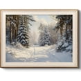 thumbnail image 1 of AatoeaX Canvas Wall Art Vintage Snowy Path Canvas Wall Decor, Winter Tree Print for Bedroom Bathroom Living Room Festivals Decor, 1 of 4