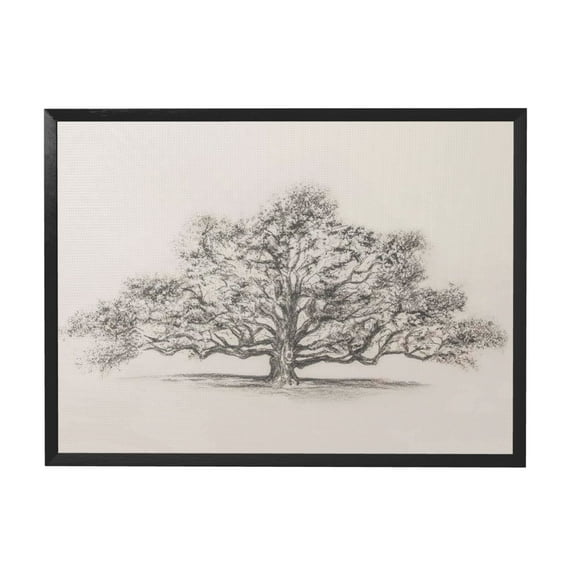 AatoeaX Canvas Wall Art, Vintage Wall Decor, Retro Sketch Tree of Life Pictures for Bedroom Bathroom Living Room, Rustic Cottagecore Farmhouse Black White Neutral Decorations