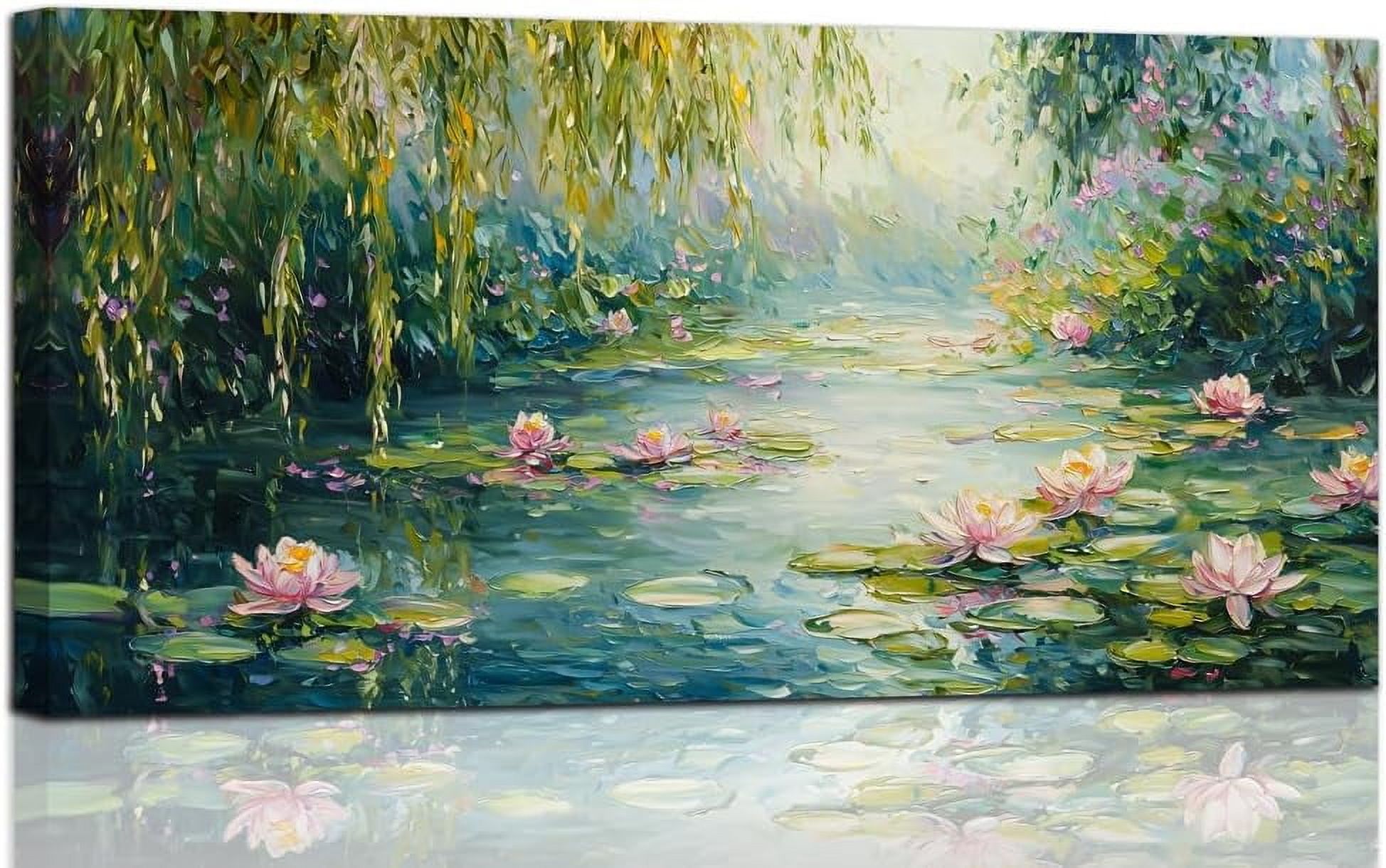 AatoeaX Claude Monet Water Lilies Floral Canvas Prints Wall Art Monet 