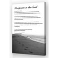thumbnail image 1 of AatoeaX Footprint In Sand Wall Art Inspirational Quotes Poster Poem Canvas Wall Decor Pictures Prints Religious Poster for Room Decor ,11"x14"or14"x11",Gallery Wood Frame, 1 of 5
