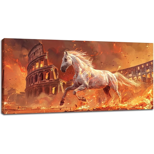 AatoeaX Horse Canvas Wall Art for Living Room Horse Pictures Wall Decor
