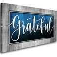 thumbnail image 1 of AatoeaX Inspirational Quotes Wall Art for Living Room|Grateful Signs for Home Decor|Grateful Wall Decor|Blue Family Painting Picture Artwork,Bedroom Dining Room Home Wall Decor,Ready to Hang, 1 of 4