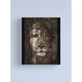 thumbnail image 1 of AatoeaX Jesus and lion Christian Gifts Canvas Print Aesthetic Home Decor – Perfect for Gallery Walls or Gifts,12"x12",Gold Frame, 1 of 4