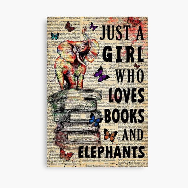 Targa In Metallo Con Scritta Divertente 'Book Lovers Girl' – Decorazione Da Parete Retro Per Cameretta, Salotto E Libreria – 20x30 O 30x40 Cm