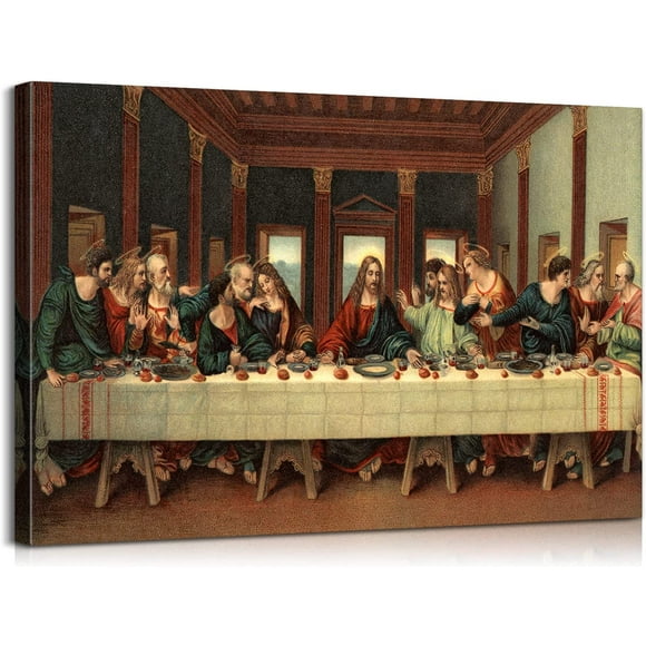 Last Supper Wall Decor Jesus Pictures for Wall Jesus Wall Art Christian Posters for Wall Leonardo Da Vinci Poster Religious Wall Decor Last Supper Picture for Dining Room Decor