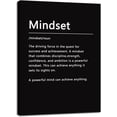 thumbnail image 1 of AatoeaX Mindset Noun Motivational Canvas Wall Art Picture Inspirational Posters Inspiring Entrepreneur Quotes Print Artwork Office Decor Home Gym Ready to Hang ,12"x12",Black Frame, 1 of 5