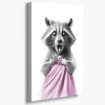 thumbnail image 1 of AatoeaX Raccoon Wall Art Humor Decor for Girls & Kids Bathroom Black, Gray, Pink, 1 of 5