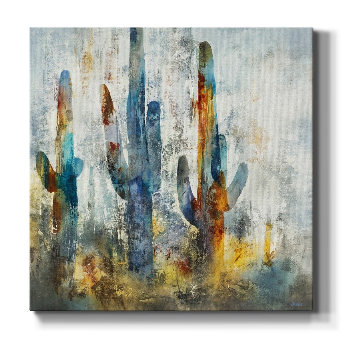 AatoeaX Saguaro Forest-Premium Gallery Wrapped Canvas - Ready to Hang ... - Screen Print Home Office Decor