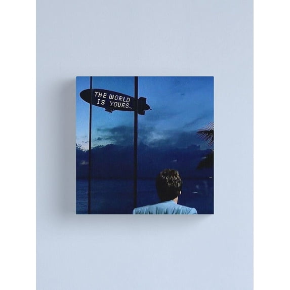 AatoeaX Scarface The World is Yours Canvas Print Aesthetic Home Decor – Perfect for Gallery Walls or Gifts,12"x16"or16"x12",Unframe