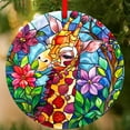 thumbnail image 1 of AatoeaX Stained - Glass Giraffe Ornament: Whimsical Animal Art, Transparent Acrylic, Hanging Decor for Safari - Themed Spaces, Animal Lovers & Zoo Gifts, 1 of 4