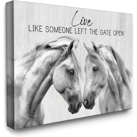 AatoeaX White Religious Horse Canvas Wall Art Rustic Horse Picture Wall Decor Christian Horse Posters Gifts for Girls for Living Room Bedroom Bathroom Decoration