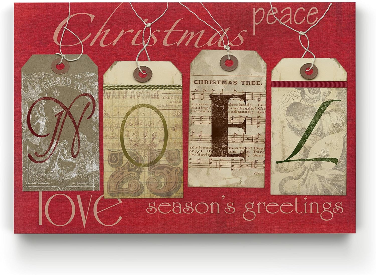 AatoeaX Xmas Wall Art Prints for Wall Decorations Christmas Noel Tags