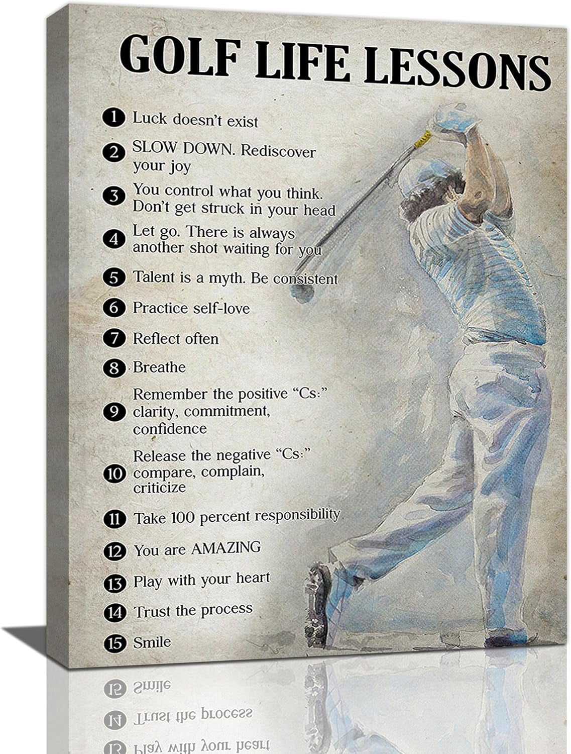 AatoeaX golf sports wall art golf wall decor golf sign retro poster Boy ...