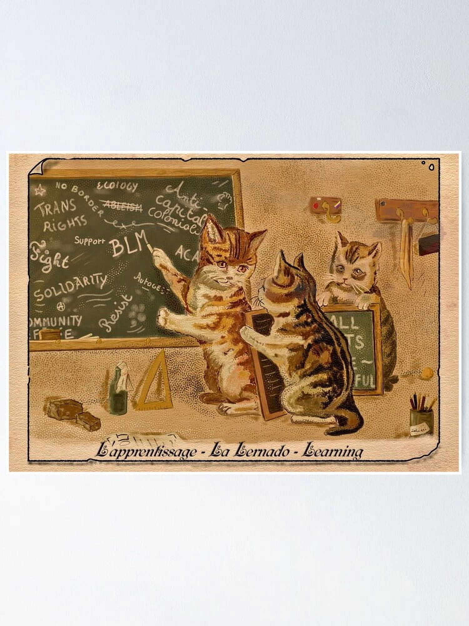 AatoeaX The lesson – Cats in the School of Anarchy Poster Modern Wall ...