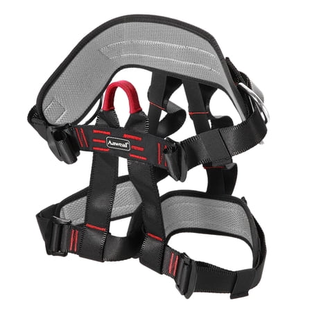 Aaweal Rock Tree Climbing Safety Harness Seat Belt Rappelling Half Body Outdoor