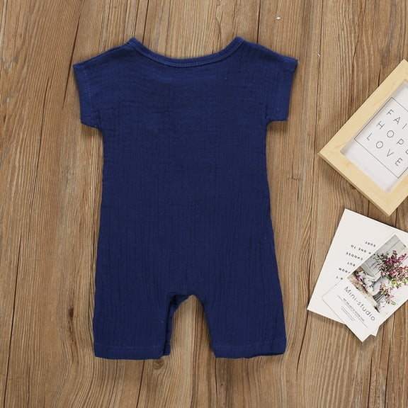 Aayomet Baby Bodysuit Girl Baby Boy Girl Sweatshirt Bubble Romper Color Block Long Sleeve Hoodie Pullover Sweater Fall Winter Clothes,Blue 0-6 Months